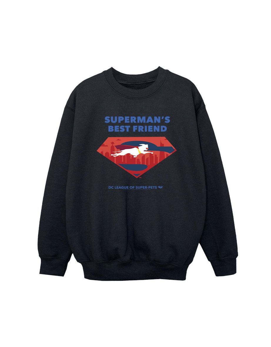 DC Comics Boys DC Comics DC League Of Super-Pets Superman´s Best Friend Sweatshirt - Black