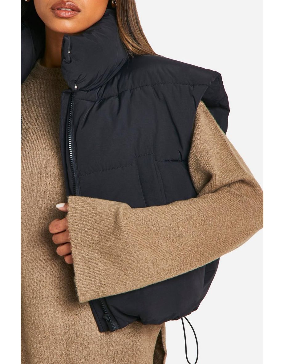 Padded Crop Gilet - 3