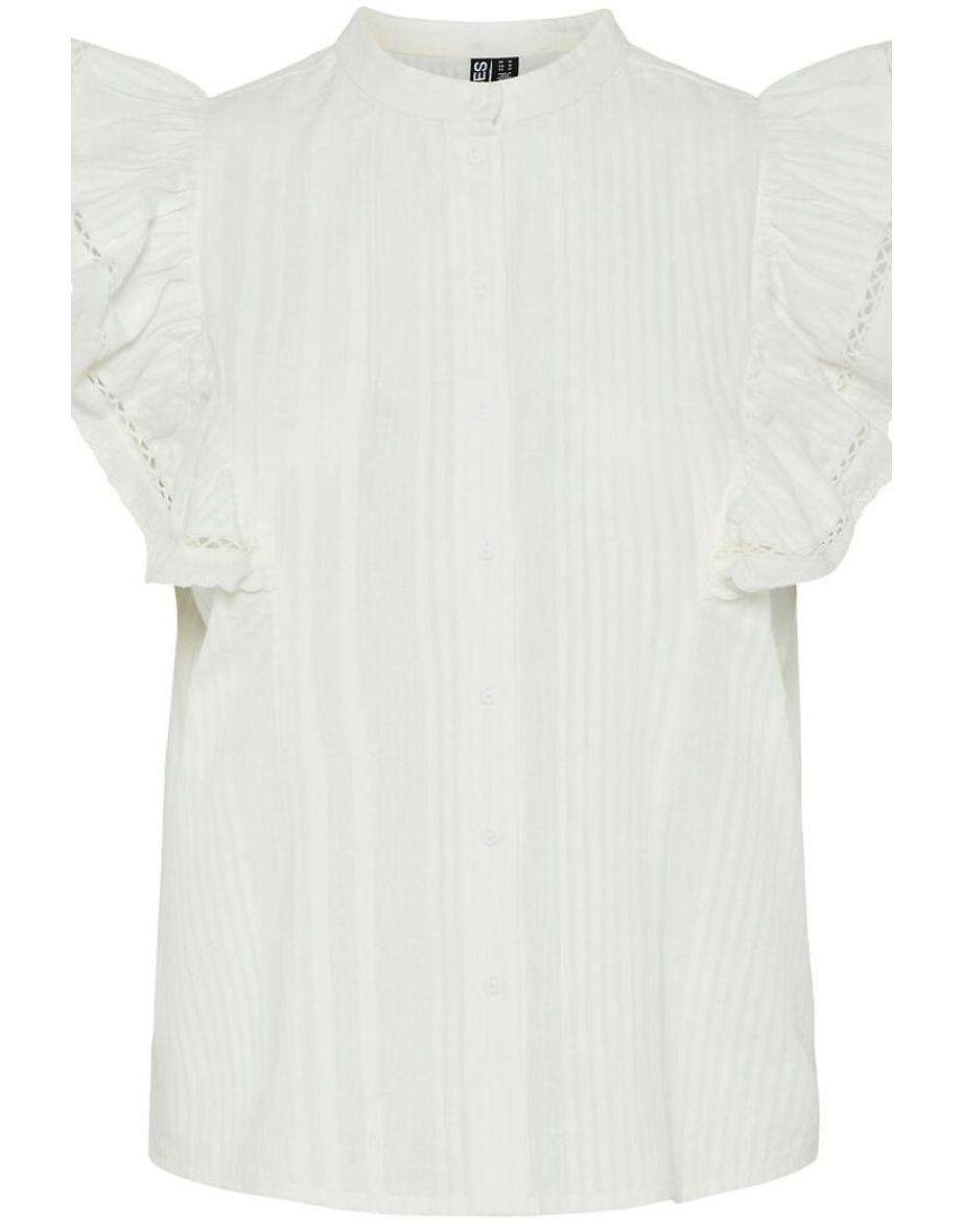 Ruffled Sleeveless Blouse