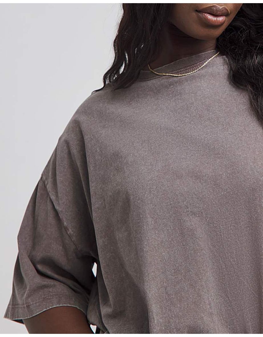Oversized Slouchy Crew Neck T-Shirt - 3