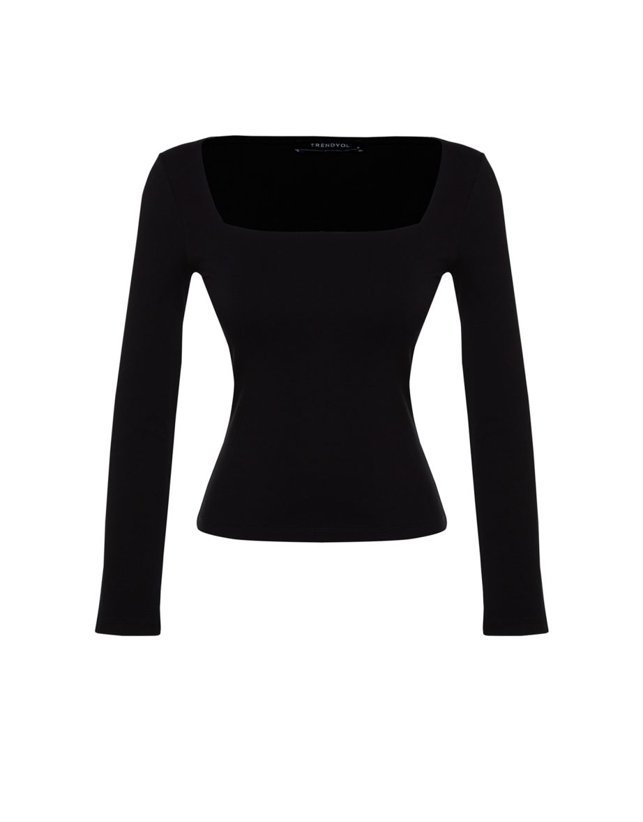 Blouse - Black - Slim fit - 7