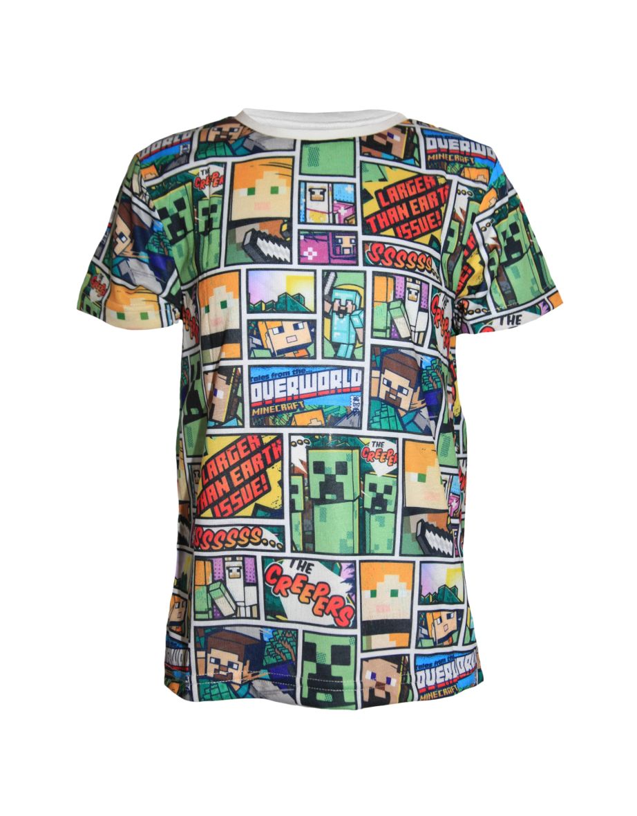 Minecraft Childrens/Kids Overworld T-Shirt - Multicoloured