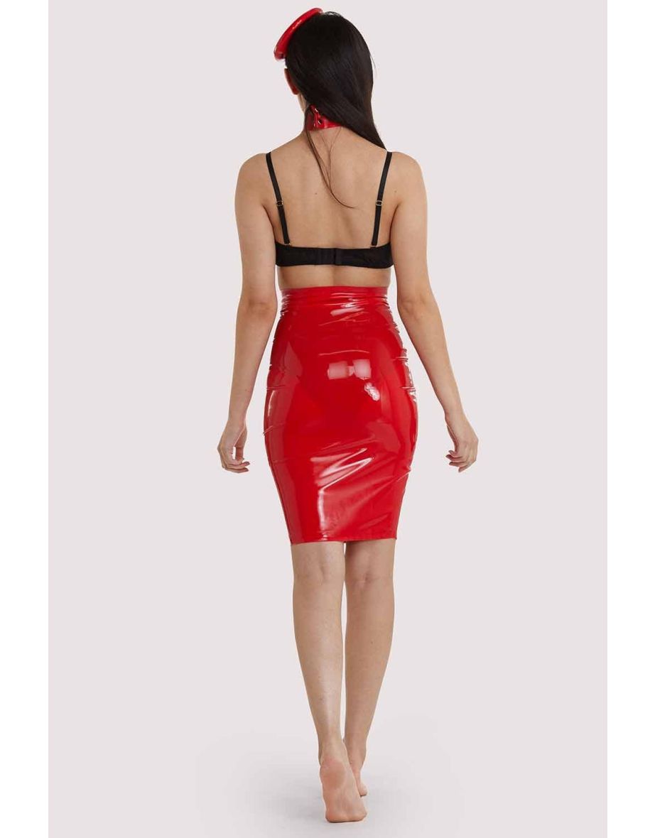 Latex Hobble Skirt - 2