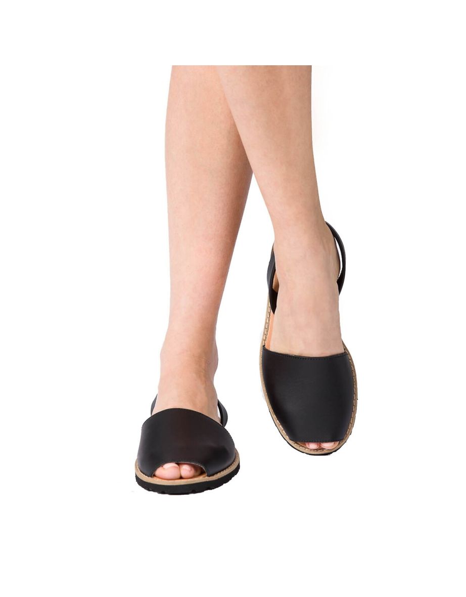 Avarca Cuir Blanco Flat Sandals in Leather - 4