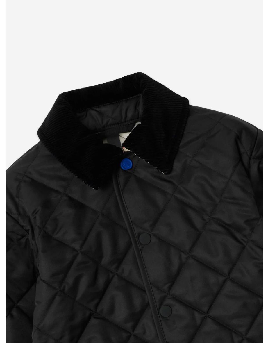 Burberry Boys Indy Quilted Jacket in Black - 3