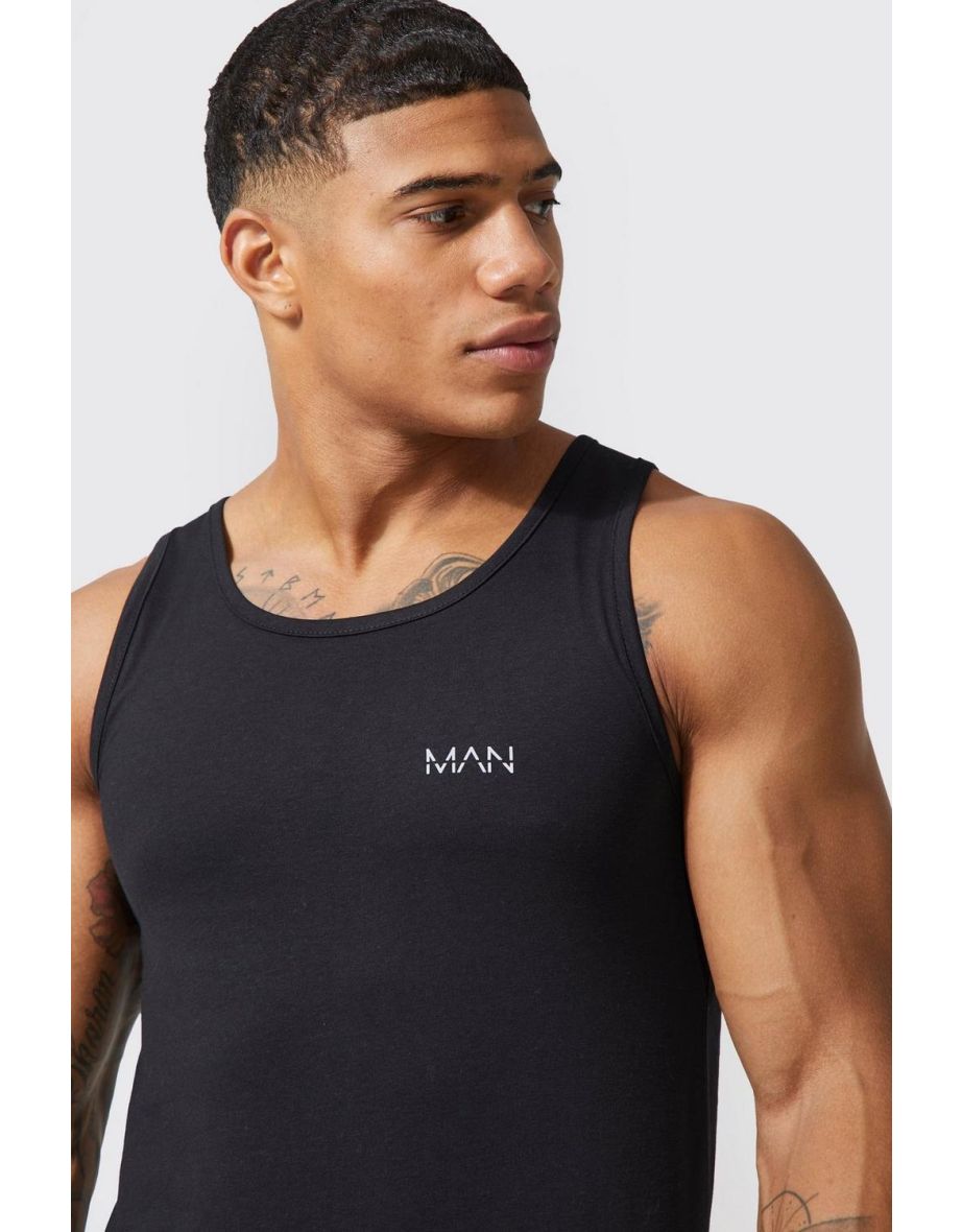 Man Active Gym 2 Pack Muscle Fit Vest - multi - 2