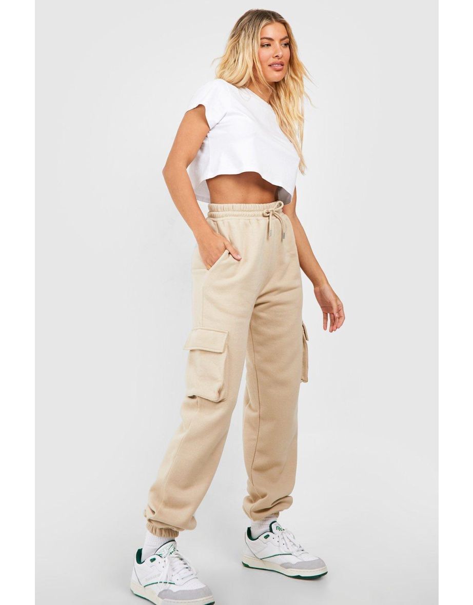 Oversized Cargo Pocket Jogger - stone