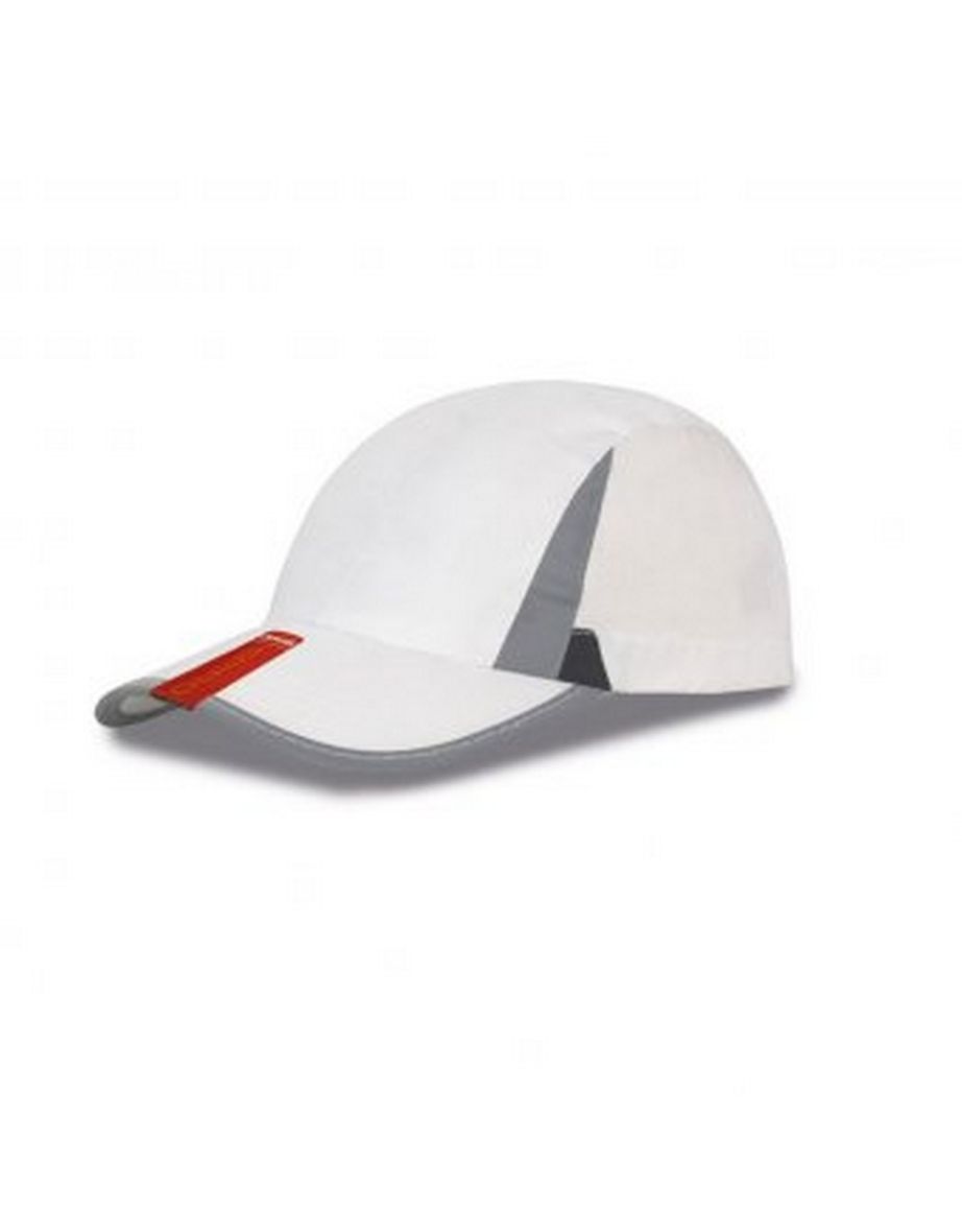 Spiro Unisex 2 Panel Sport Baseball Cap - White/Black