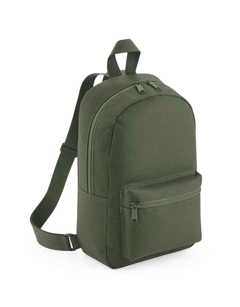 Bagbase Mini Essential Backpack/Rucksack Bag - Olive Green