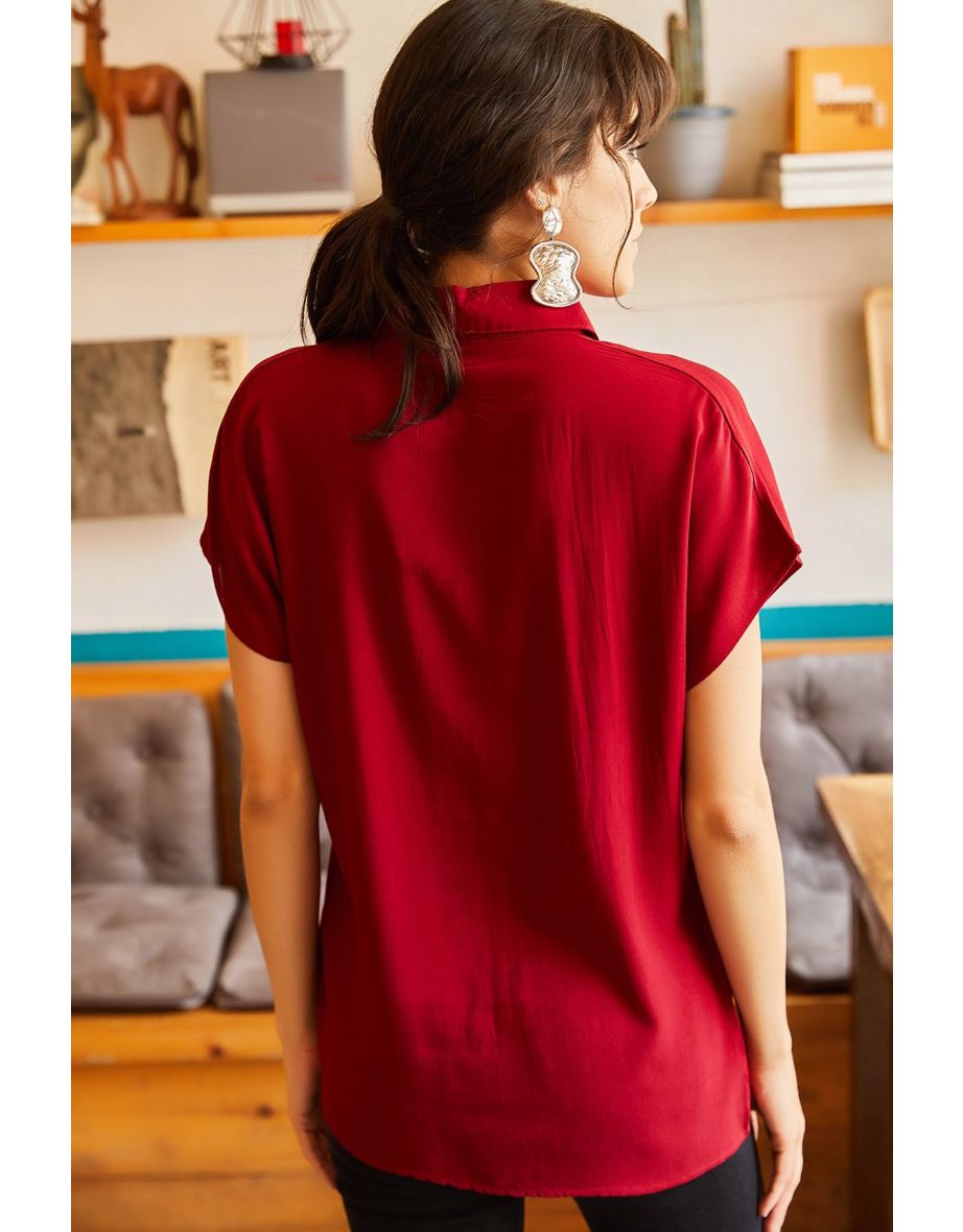 Women's Cherry Rotten Bat Viscose Shirt GML- - 3