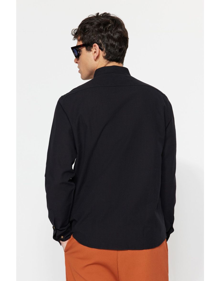 Shirt - Black - Slim fit - 5