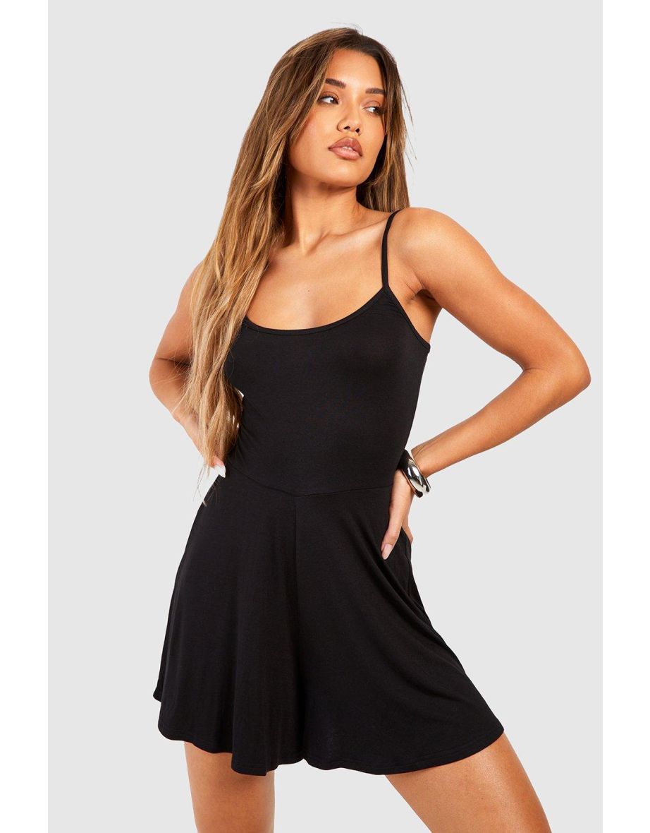 Strappy Swing Playsuit - black - 3