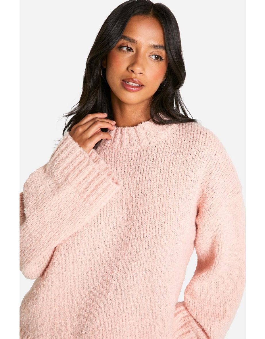 Petite Boucle Oversized Jumper - light pink - 3