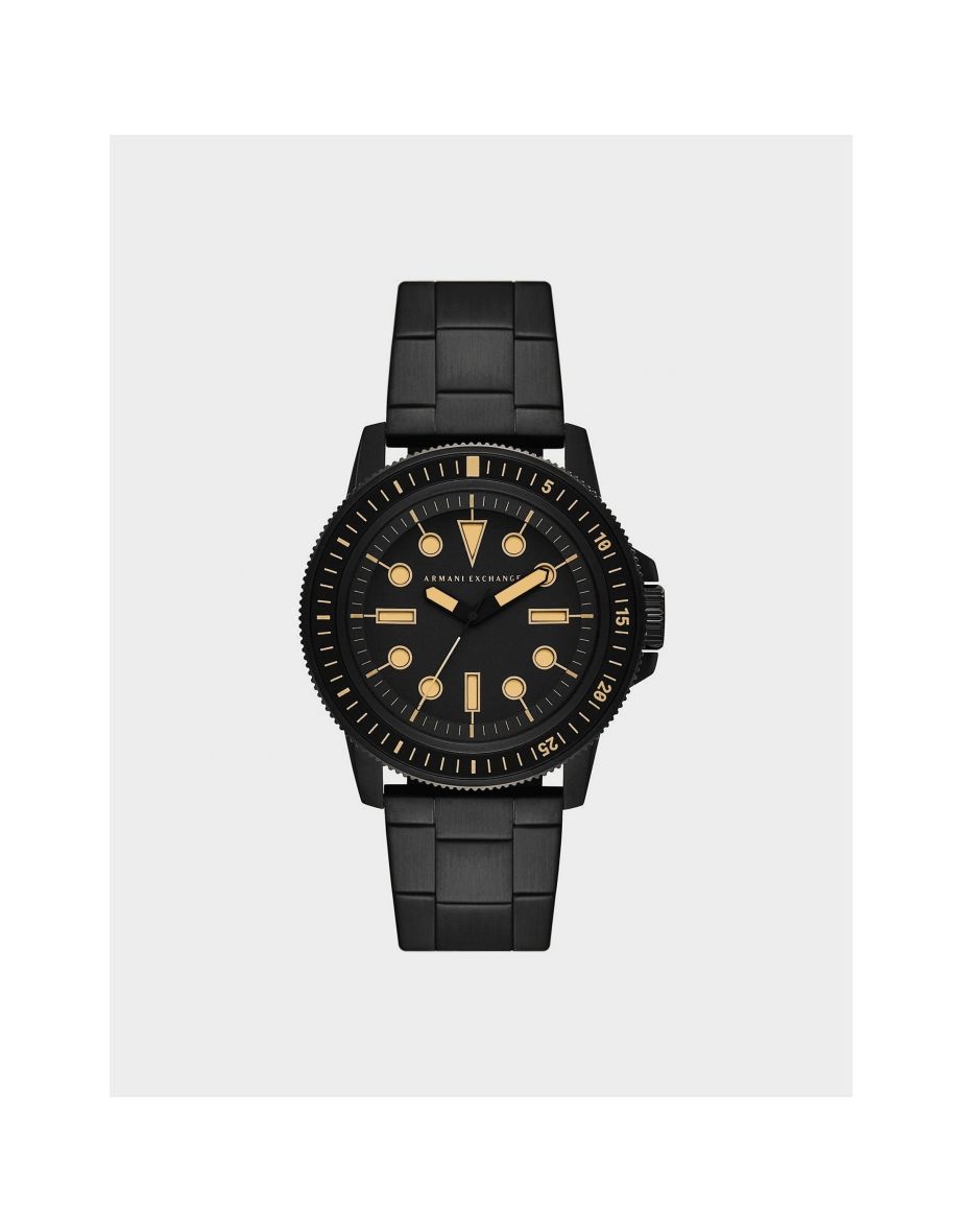 Shop Accessories Armani Exchange Leonardo Watch in Black Online in Bahrain VogaCloset