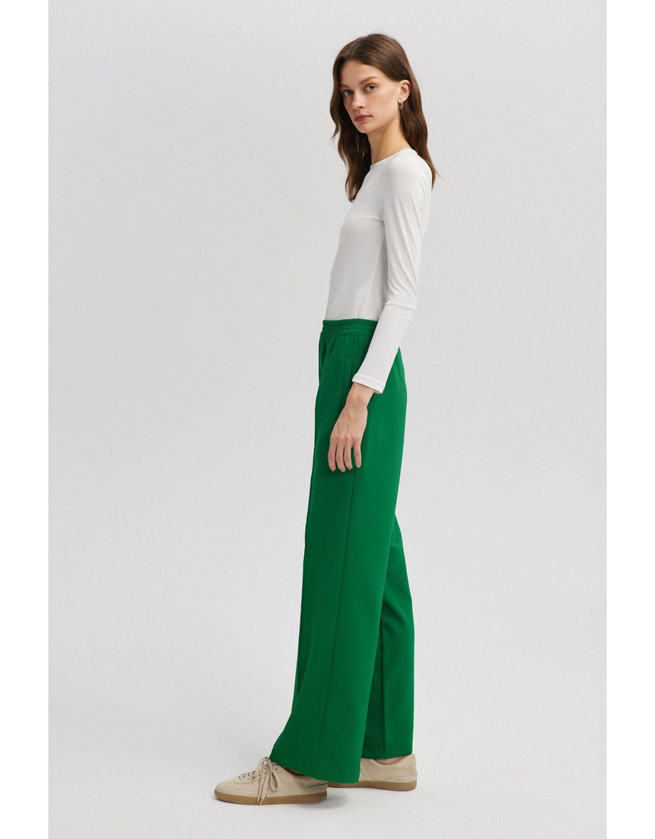 RIBBED CREPE TROUSERS - 2