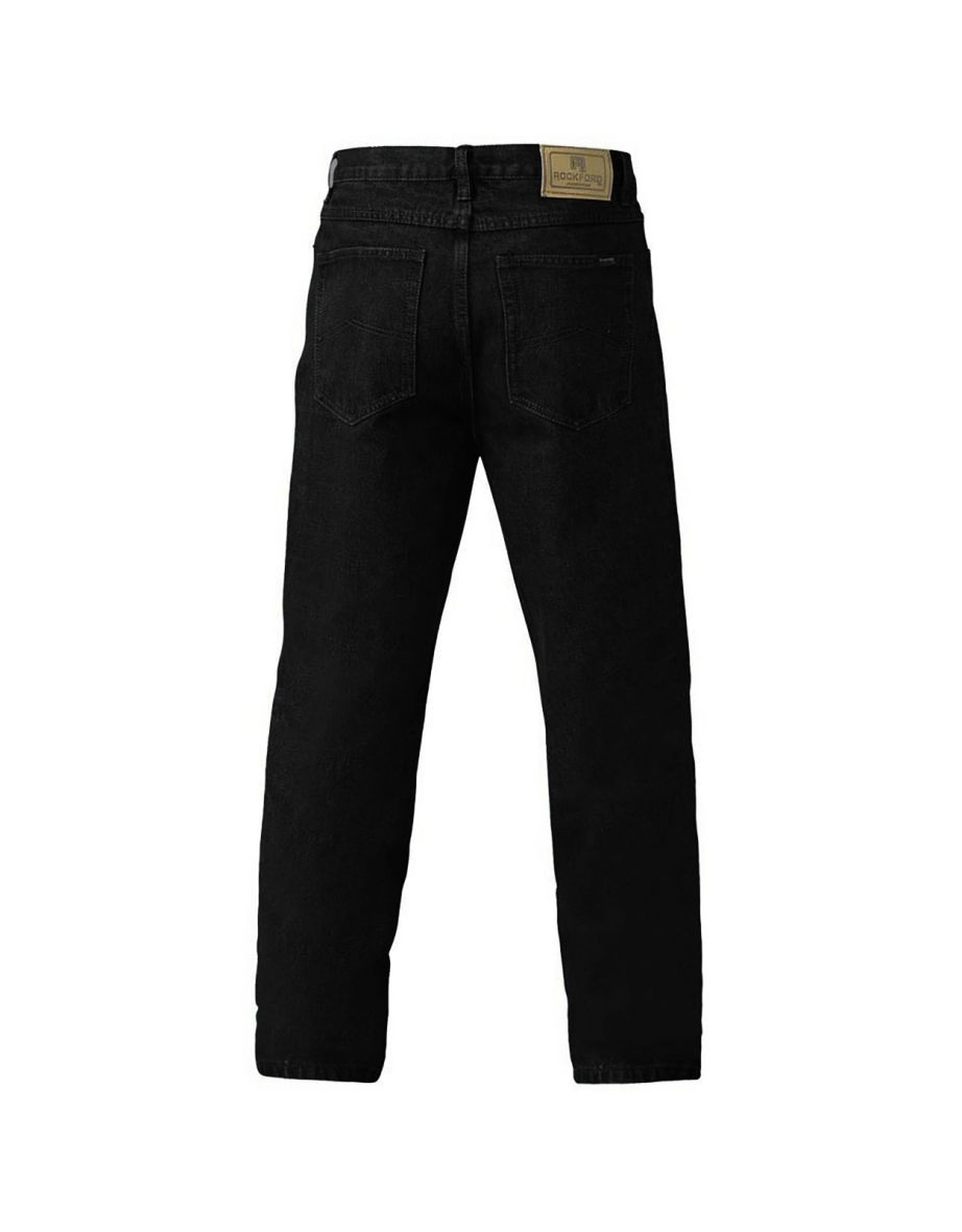 Duke Mens Rockford Comfort Fit Jeans - Black - 1
