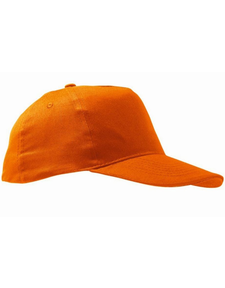SOLS Unisex Sunny 5 Panel Baseball Cap - Orange