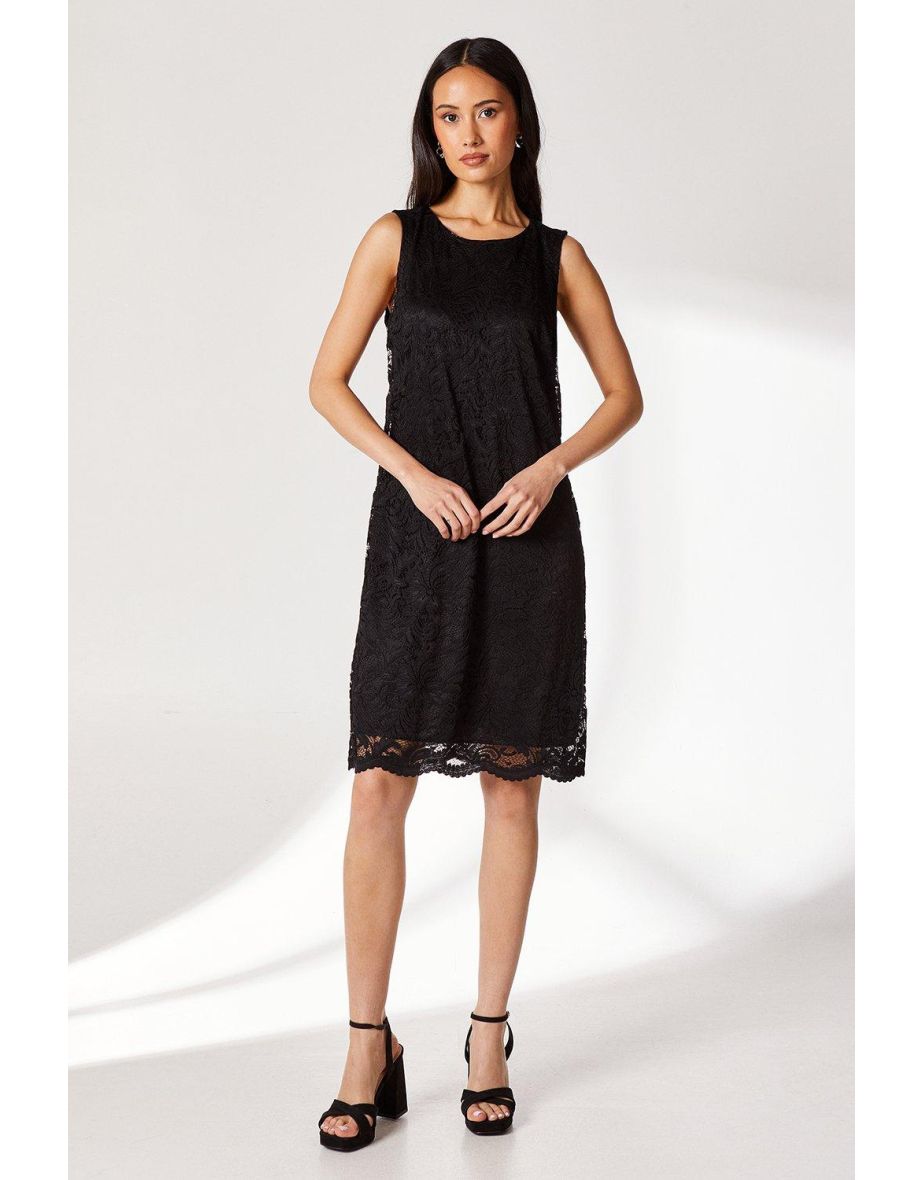 Shop Sleeveless Lace Dress Online in Bahrain VogaCloset