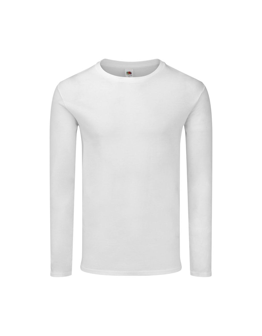 Fruit Of The Loom Mens Iconic 150 Long-Sleeved T-Shirt - White