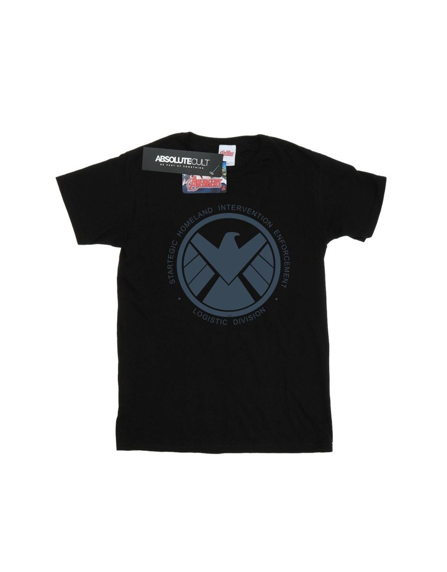 Marvel Boys Agents Of SHIELD Logistics Division T-Shirt - Black - 1