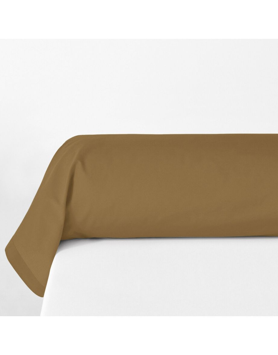 Plain 100% Organic Cotton Percale 200 Thread Count Bolster Pillowcase