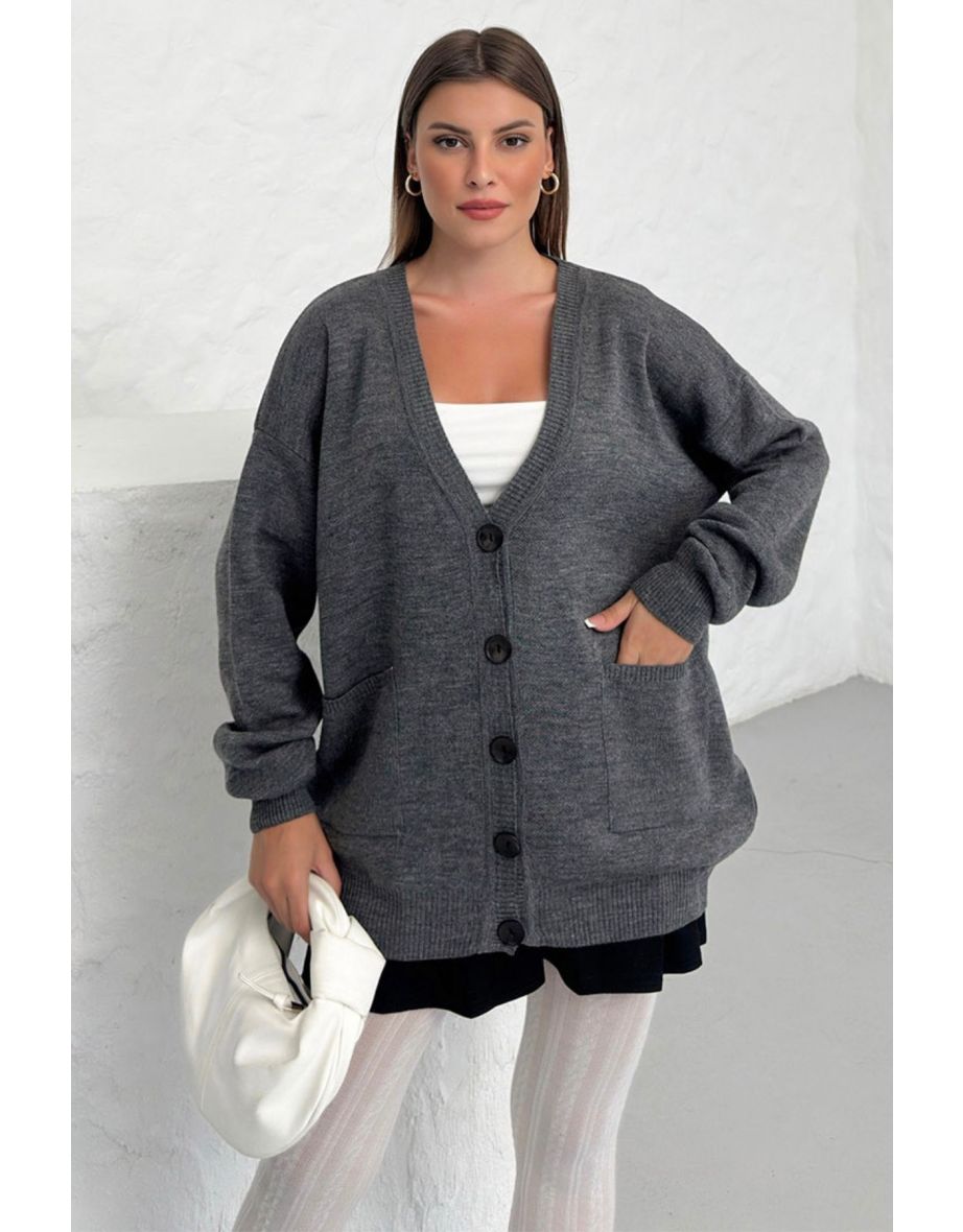 Women's Smoke Long Sleeve Pocket Cardigan