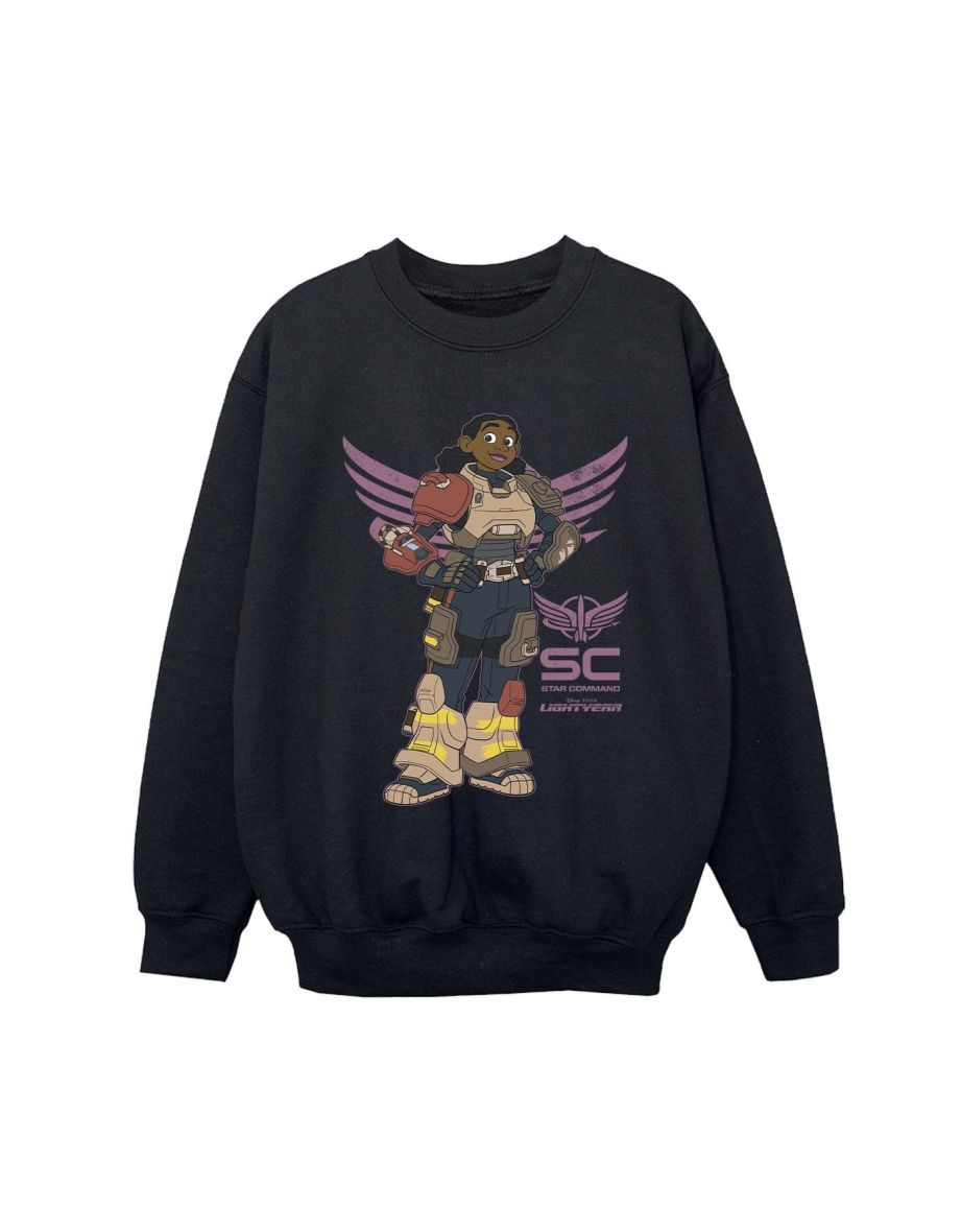 Disney Boys Lightyear Izzy Star Command Sweatshirt - Black