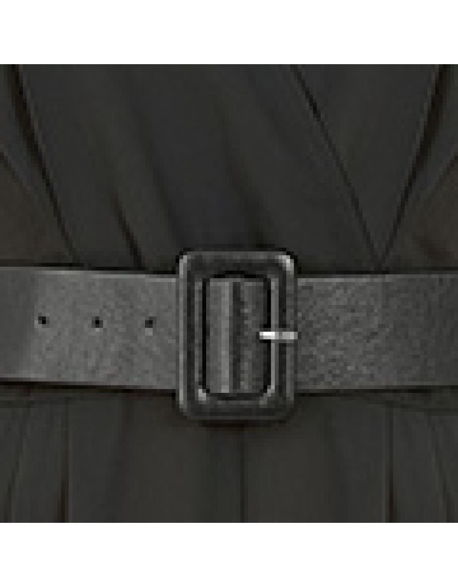 Yumi Black Wrap Over Jumpsuit With Belt - 3
