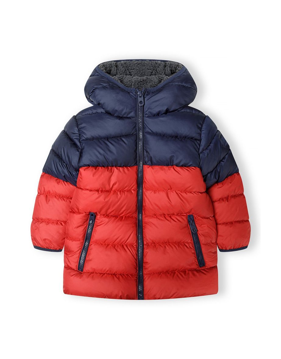 Boys Hooded Padded Jacket With Borg Lining