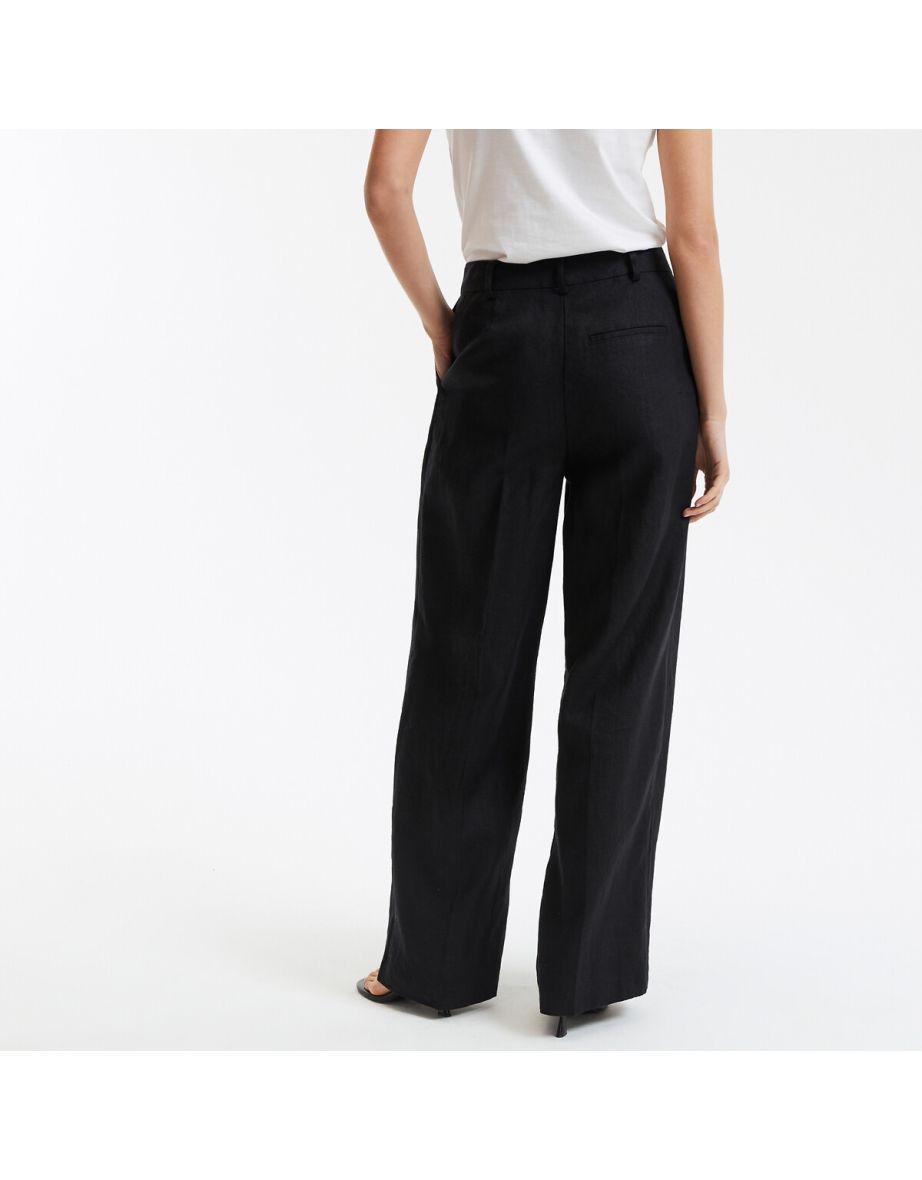 Signatures Josepha Wide Leg Trousers in Linen - 3
