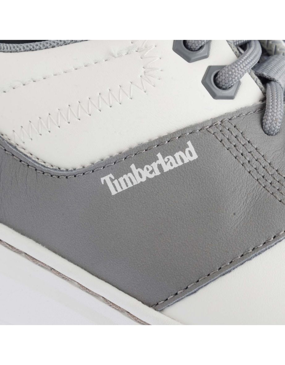 Men's Timberland Maple Grove Low Lace Trainers in White - 4