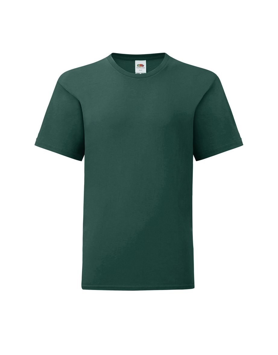 Fruit of the Loom Childrens/Kids Iconic 150 T-Shirt - Forest Green