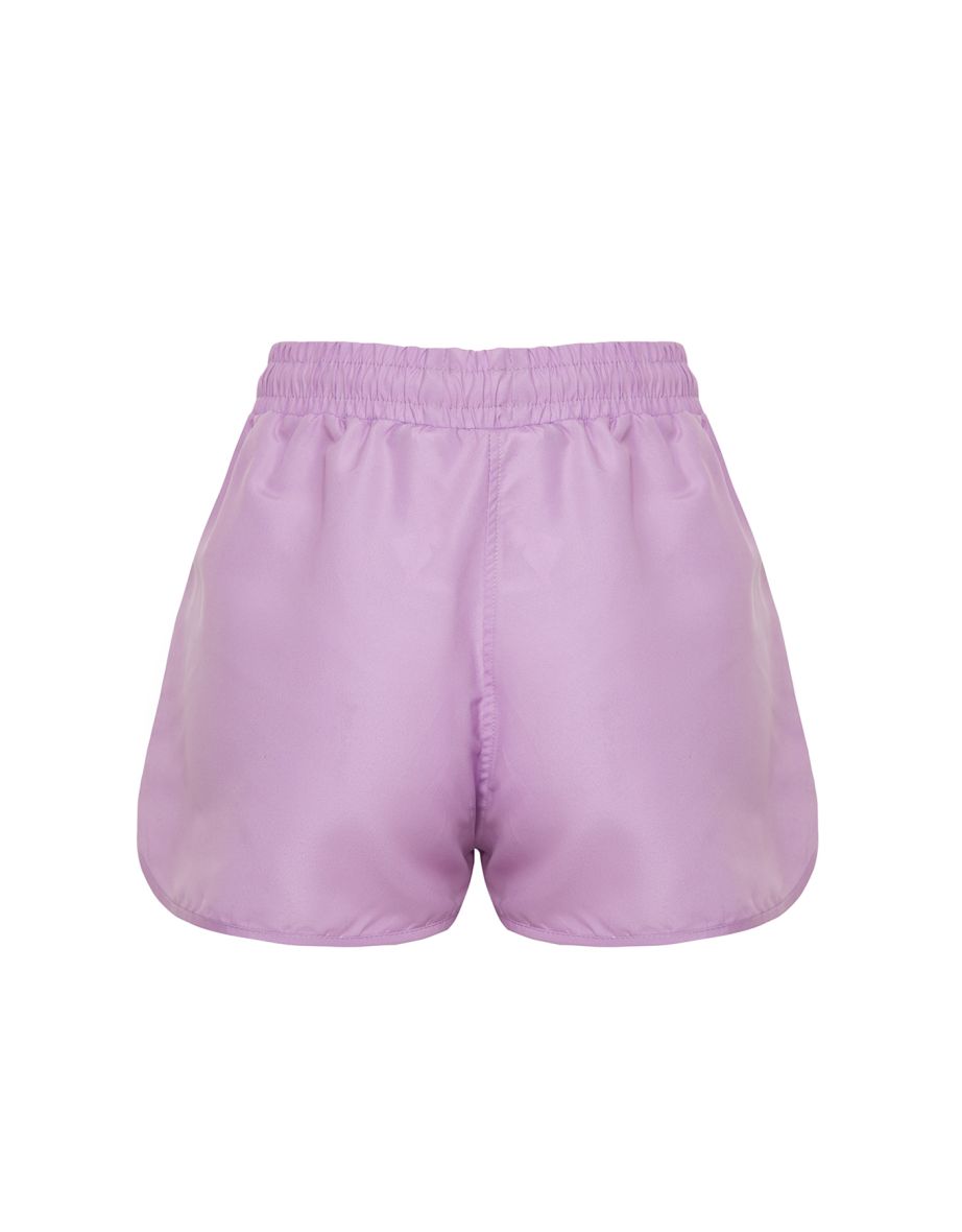 Pink*004 Plain Short Woven 100% Polyester Shorts & Bermuda - 7