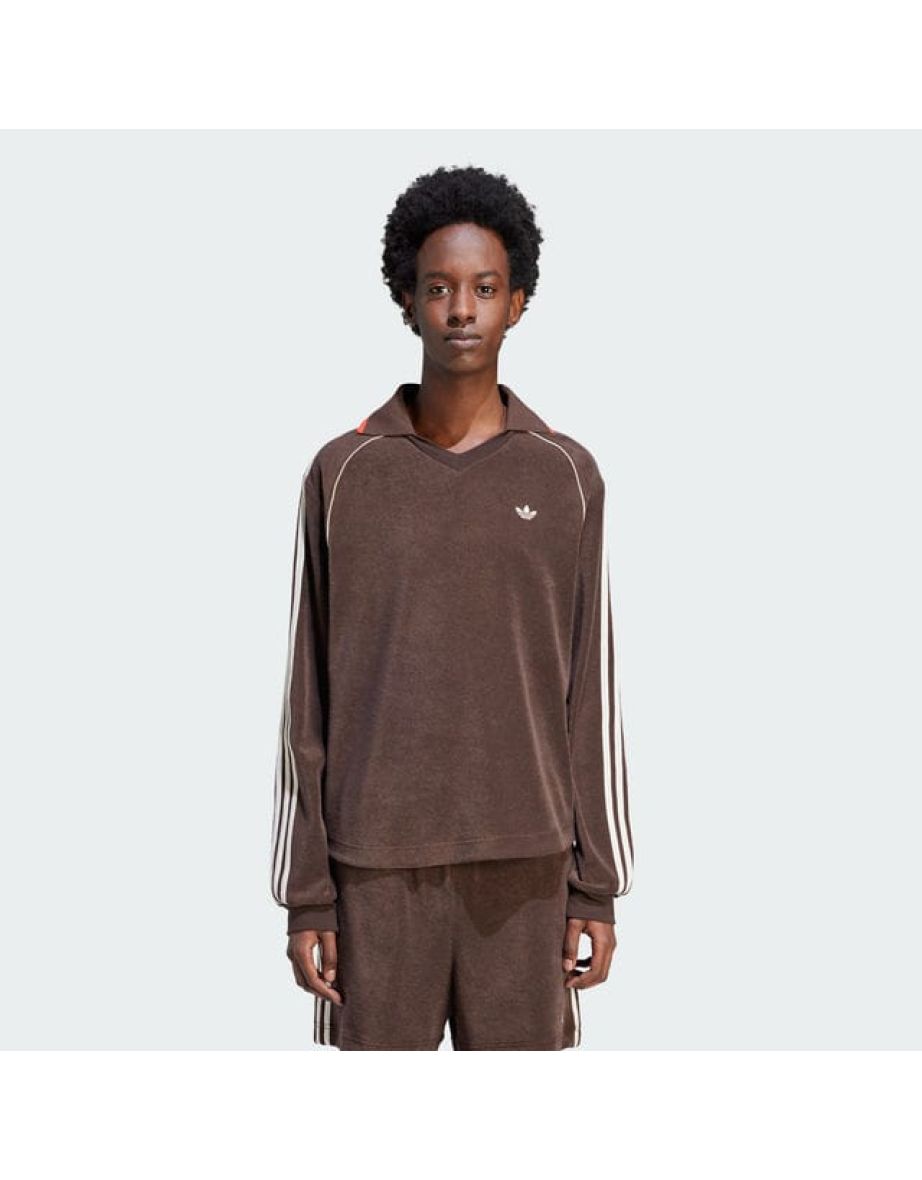 Men's adidas Originals Wales Bonner Towel Shirt in Brown