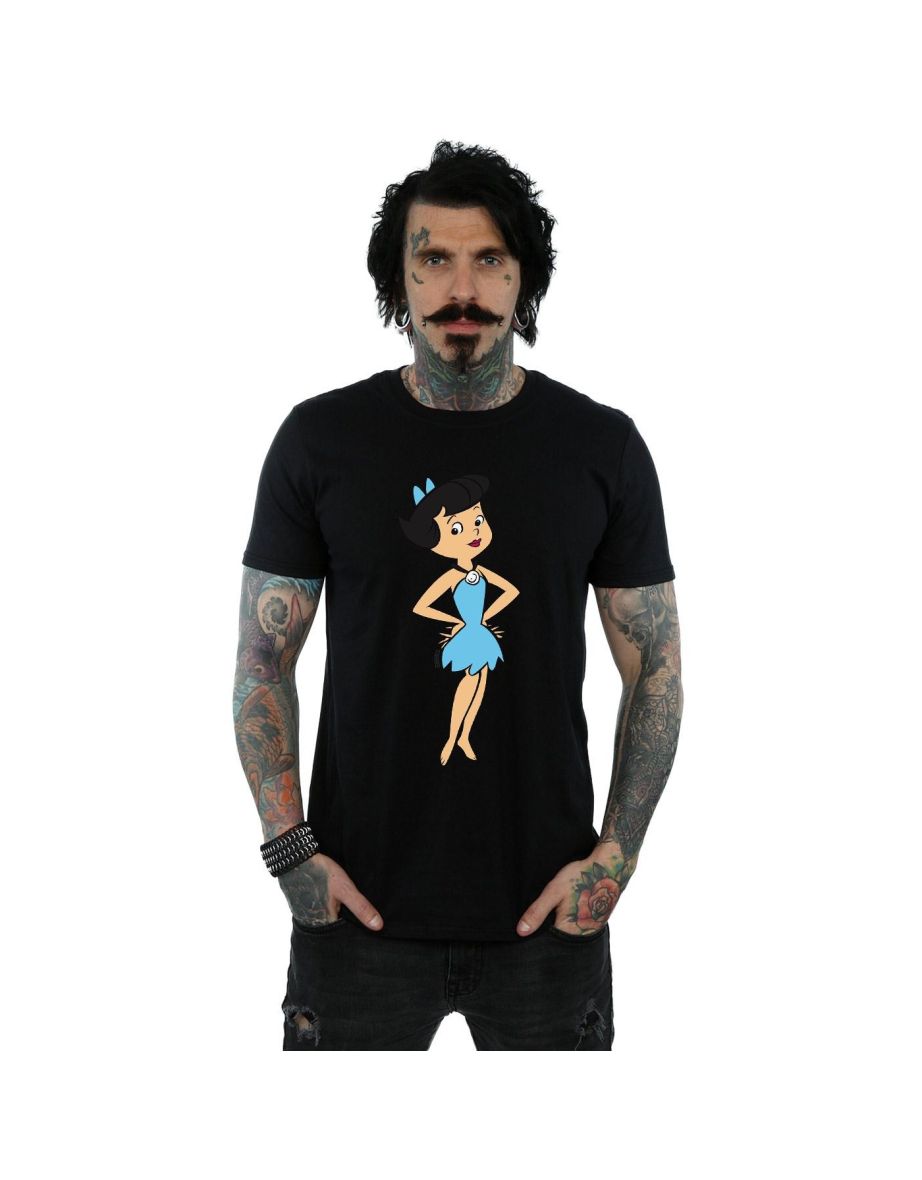The Flintstones Mens Betty Rubble Classic Pose T-Shirt - Black