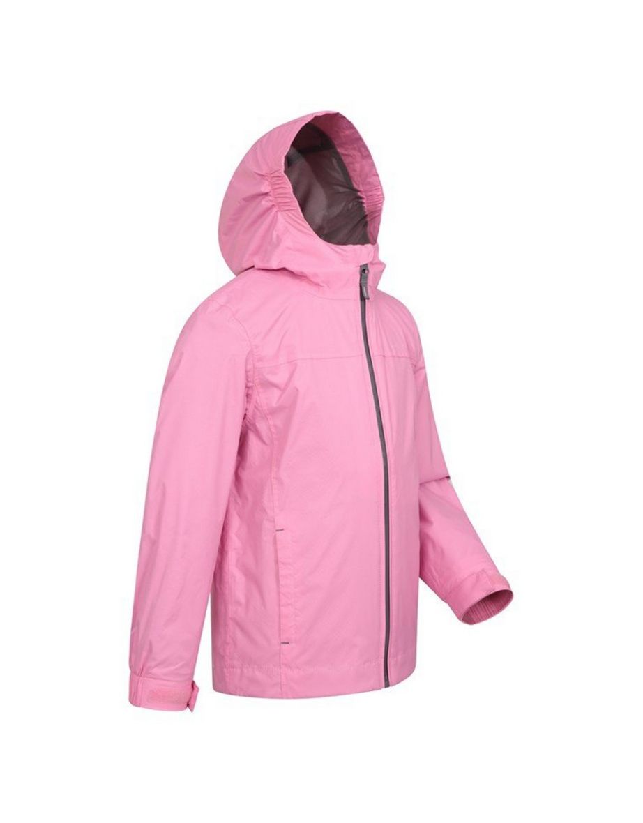 Mountain Warehouse Childrens/Kids Torrent Taped Seam Waterproof Jacket - Pale Pink - 3