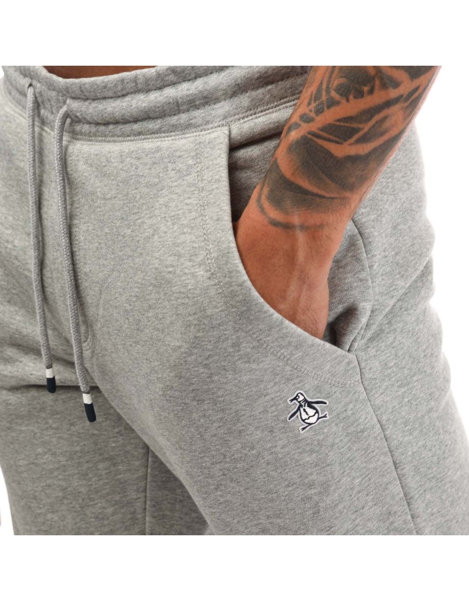 Men's Original Penguin Core Logo Jog Pants in Grey - 2