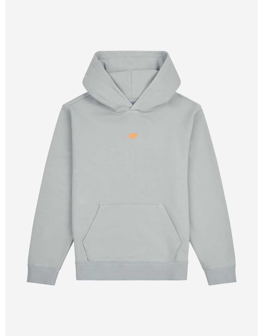New Balance Boys Fitness Centre Illustrated Back Graphic Hoodie in Grey