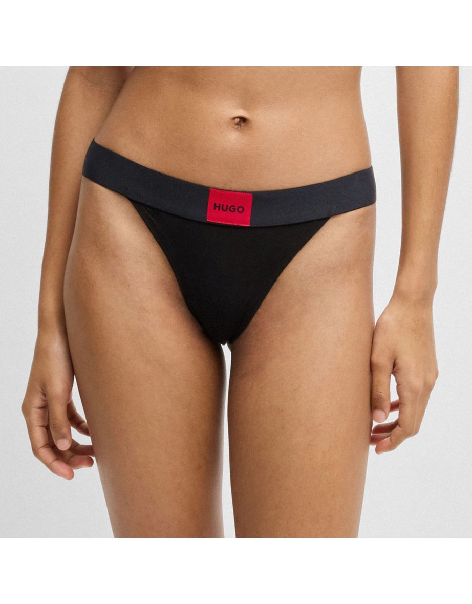 Women's Hugo Boss Red Label String Thong in Black