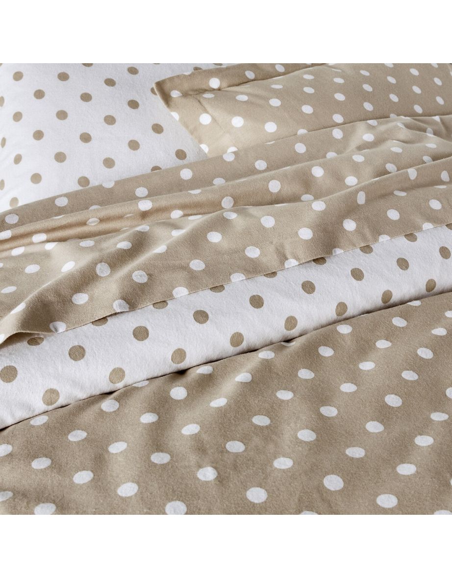 Clarisse Polka Dot Cotton Flat Sheet - 3