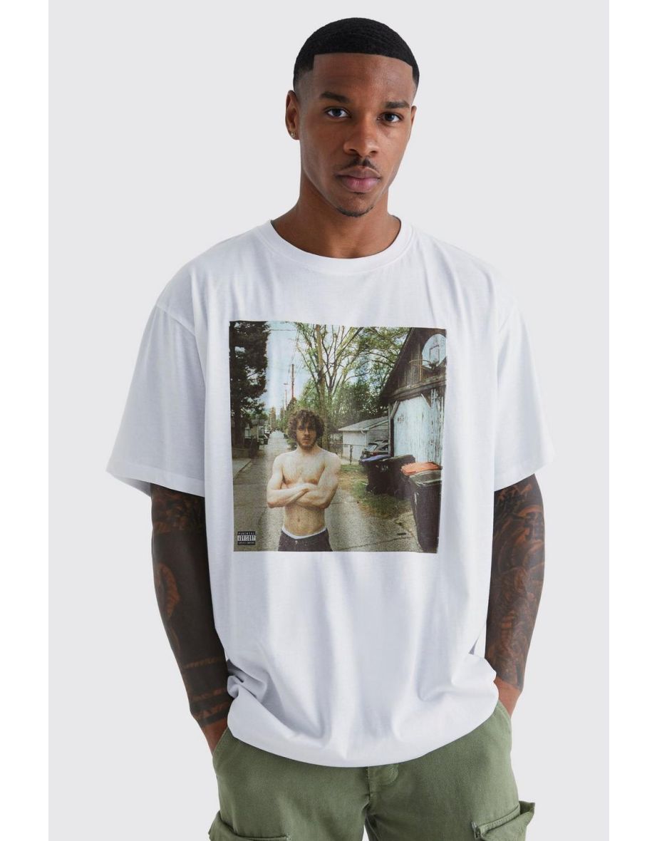 Oversized Jack Harlow License T-shirt - sand