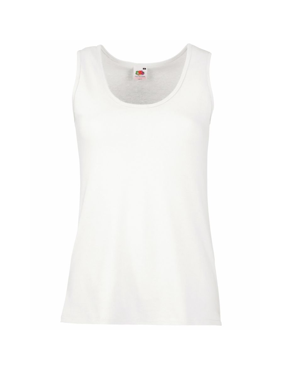 Fruit Of The Loom Ladies/Womens Lady-Fit Valueweight Vest - White - 1