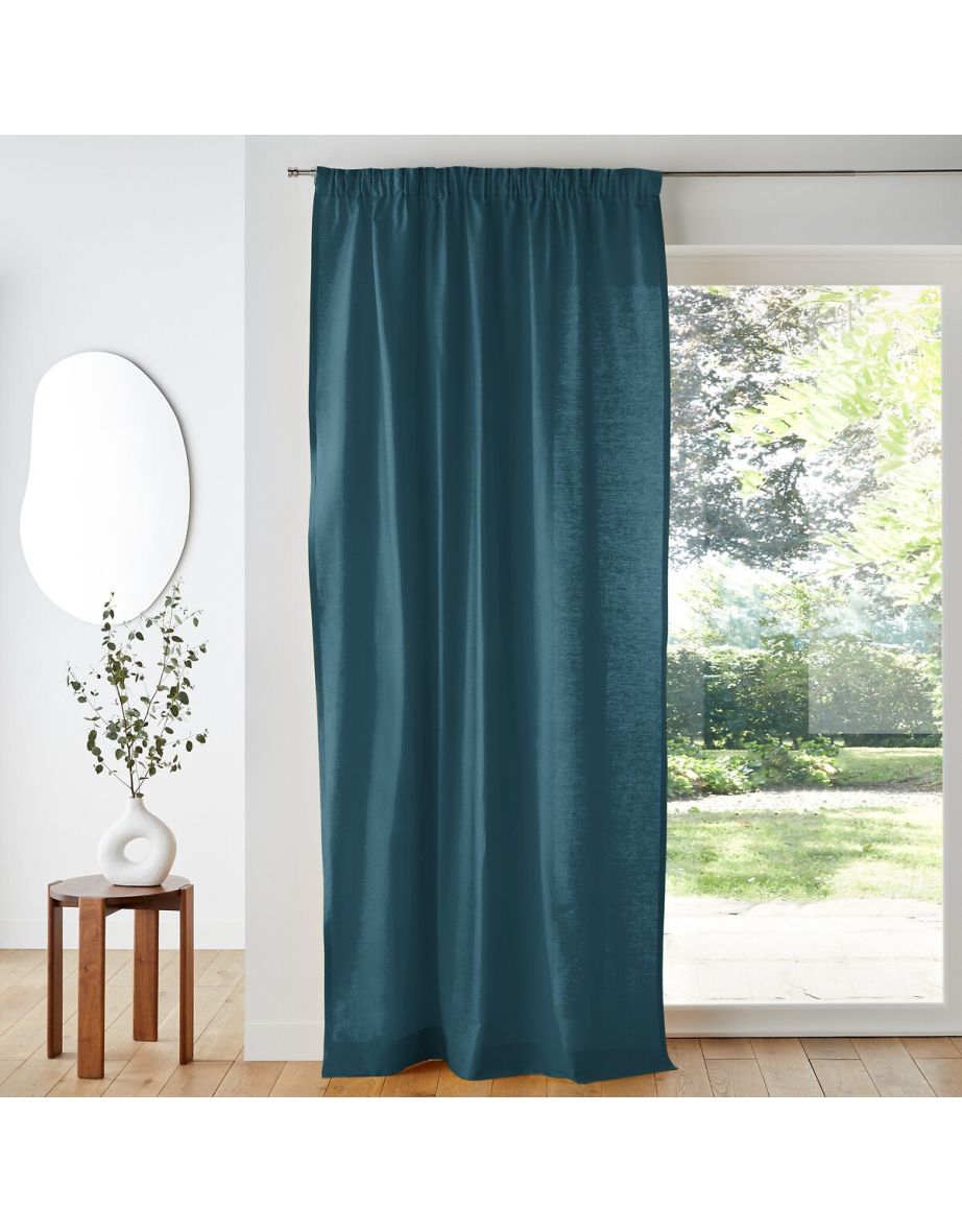 Scenario Single Cotton Curtain with Gathered Header