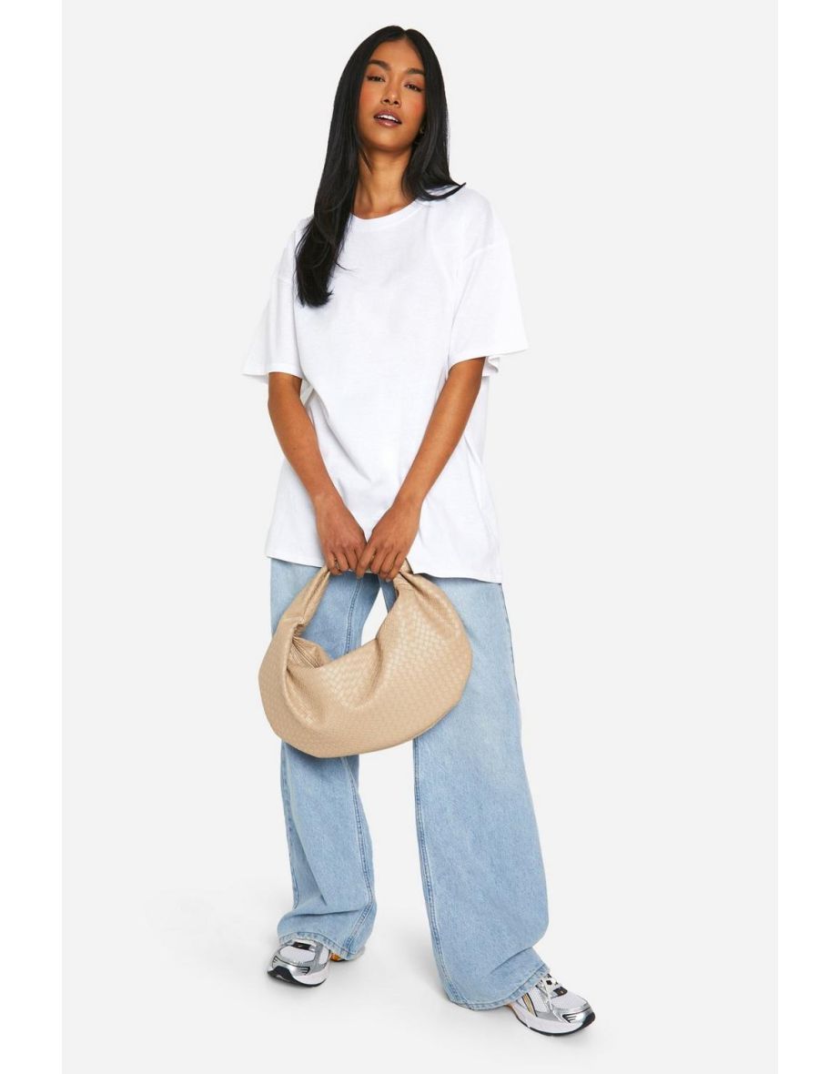 Stay Wild Cowgirl Western Slogan Printed Oversized T-shirt - white