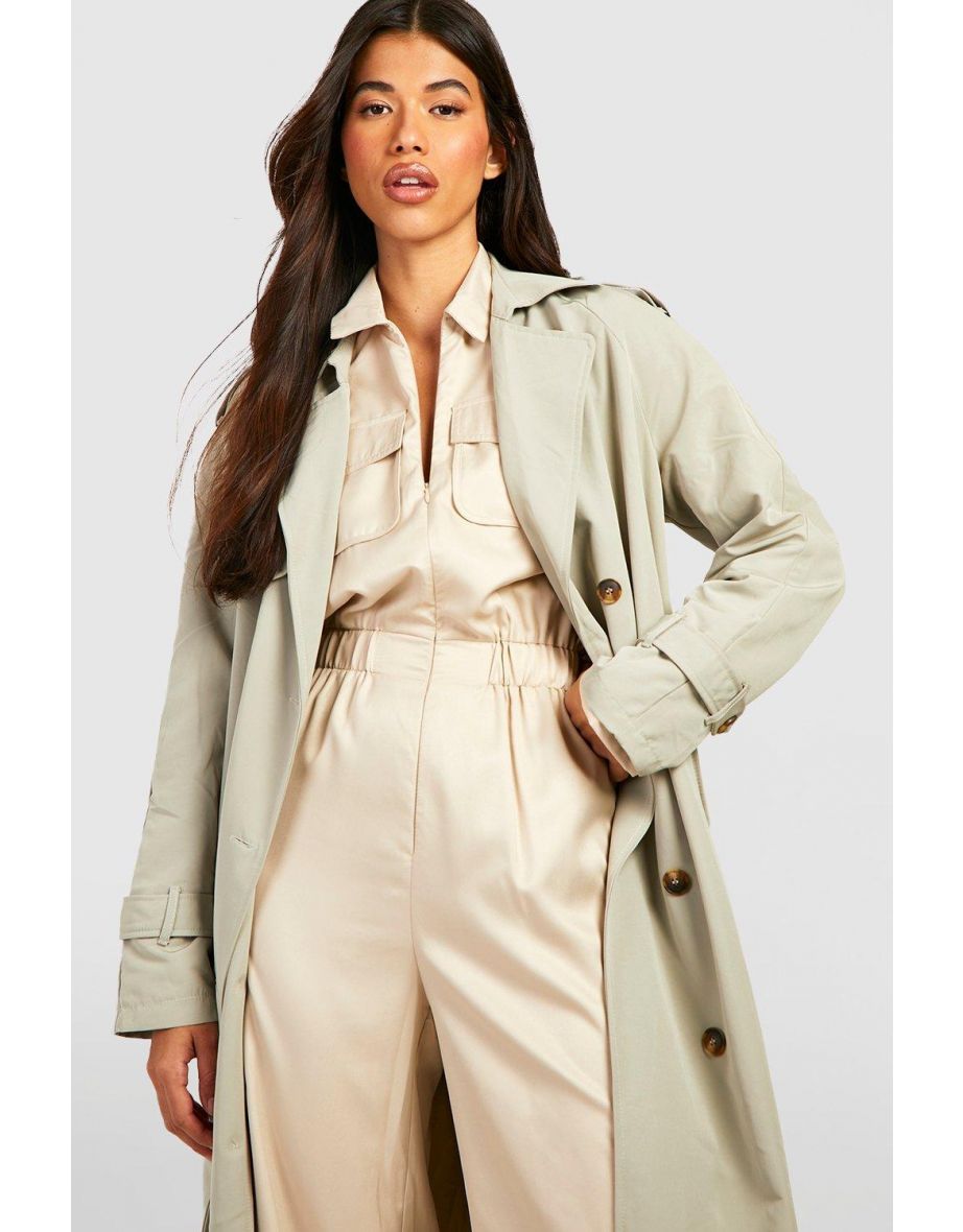 Light Weight Cotton Twill Boiler Suit - stone - 3