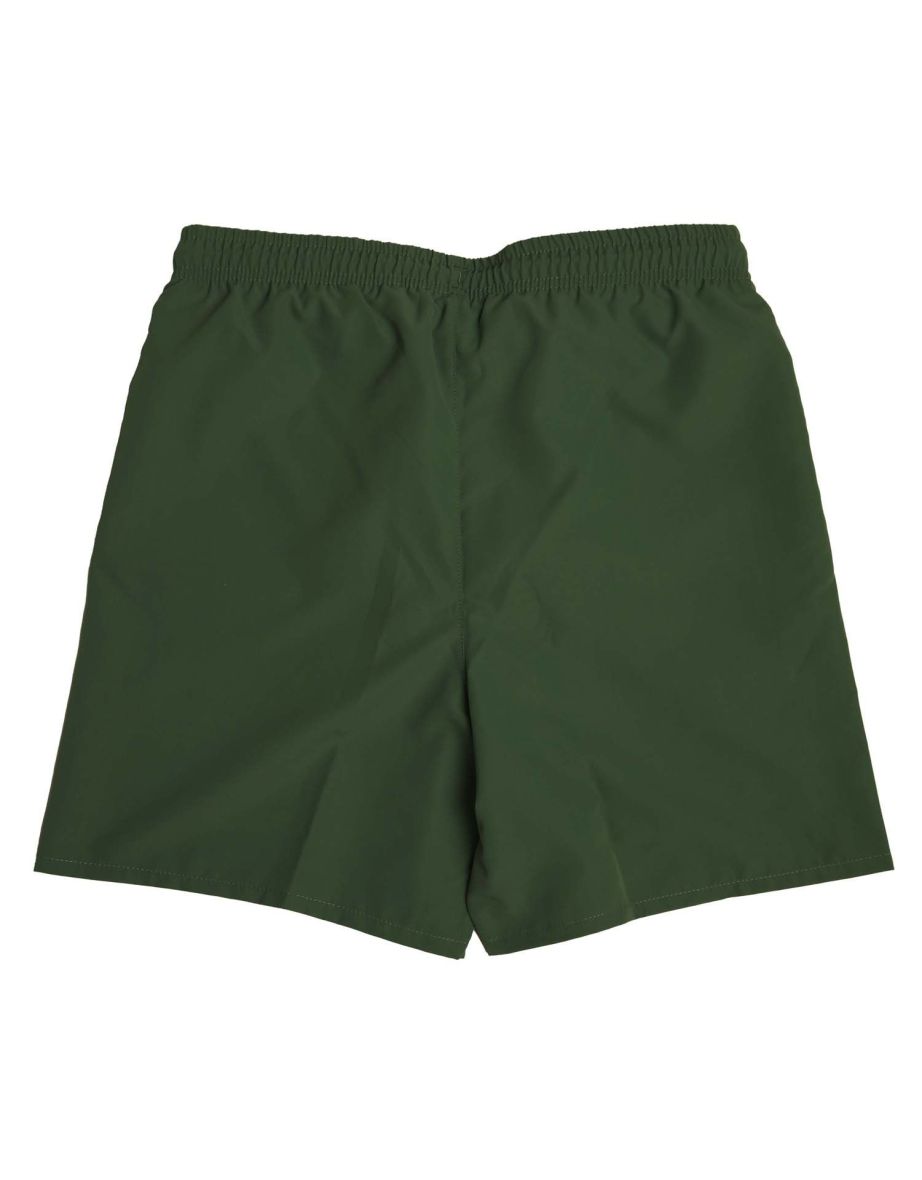 Boy's Lacoste Quick-Dry Solid Swim Shorts in Green - 1