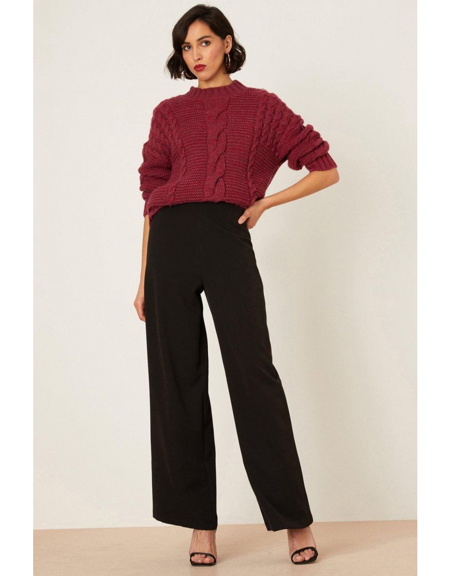 Tall High Waisted Wide Leg Trouser