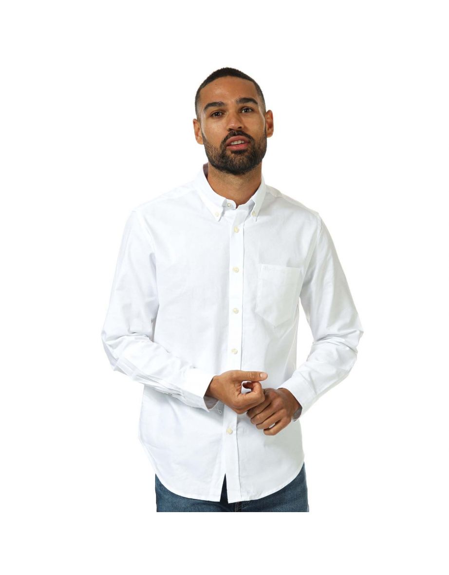 Men's Ben Sherman Long Sleeve Oxford Shirt in White