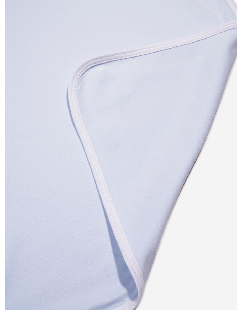 Baby Boys Receiving Blanket in Blue - 3