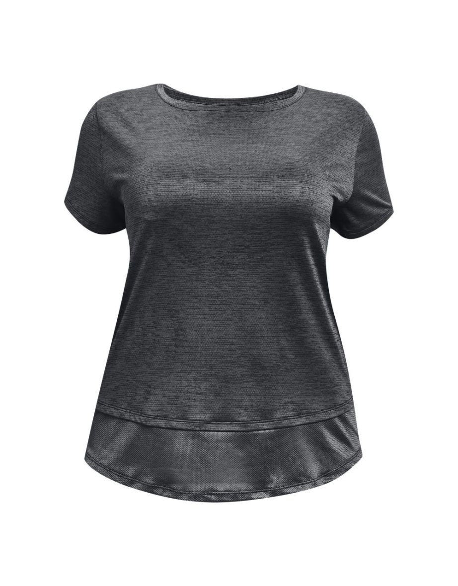 Women's Under Armour Plus UA Tech Vent T-Shirt in Black